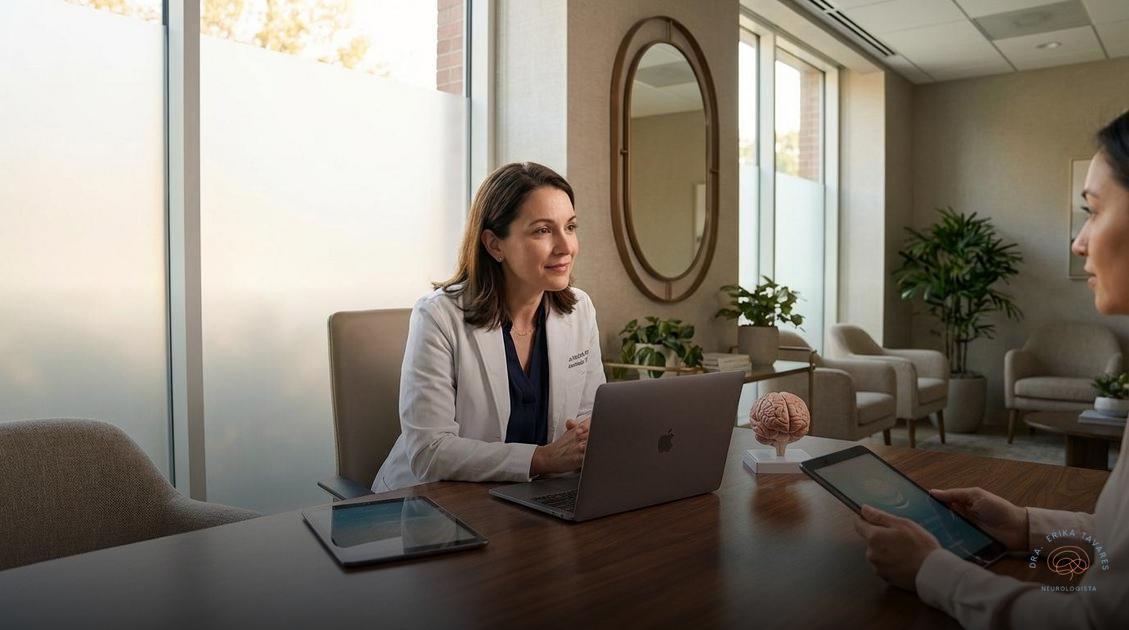 Dra. Erika Tavares, neurologista em Joinville, Jaraguá do Sul, Pomerode, Blumenau, Florianópolis. Saúde cerebral; enxaqueca; analgésico;neurologista;Neurologista em Jaraguá do Sul; Clínica de neurologia em Jaraguá do Sul; Médico especialista em dor de cabeça Jaraguá do Sul;Tratamento para enxaqueca em Jaraguá do Sul; Neurologista particular em Jaraguá do Sul; neuropediatra em Jaraguá do Sul; neurologista em pomerode;neurologista;Especialista em enxaqueca;Neurologista especialista em cefaleia;Tratamento preventivo para enxaqueca;Enxaqueca crônica tem cura;Enxaqueca refratária tratamento;Toxina botulínica para enxaqueca;Aplicação de toxina botulínica para dor de cabeça;Novos tratamentos para enxaqueca;Bloqueio anestésico para dor de cabeça;Diferença entre enxaqueca e dor de cabeça tensional;Enxaqueca com aura sintomas;Enxaqueca menstrual tratamento;Alimentos que causam enxaqueca;Por que minha cabeça dói todo dia;TDAH
